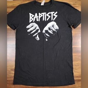 Baptists Negative Mental Attitude Hardcore Punk Band T-Shirt Mens Size Medium